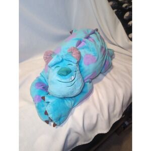 Disney Parks Plush Sleeping Sully Large Soft Cuddly Toy Animal Monsters Inc 24"